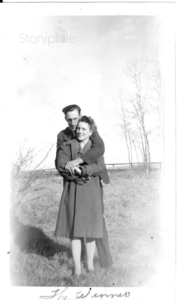 Nicholas and Josephine (nee Fill) Lesoway circa 1945. Nick and Jo are the subjects of "My Marriage," a Storyphile editing example.