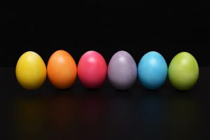 Krashanky, coloured Easter eggs
