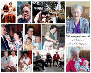 My late mother-in-law, Lillian (née Winters) MacLeod, grandmother par excellence.